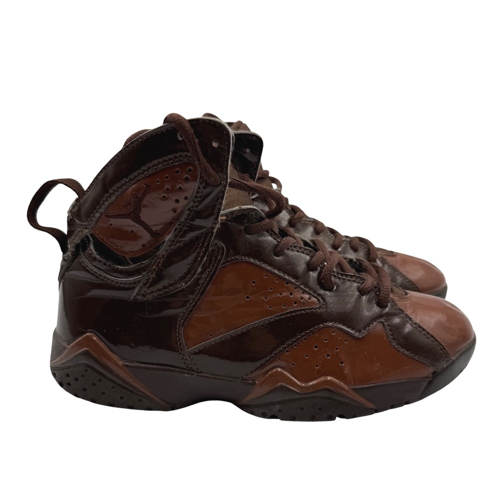 Nike Air Jordan 7 Retro Chocolate Brown Patent 2004 304775-221 Womens 6